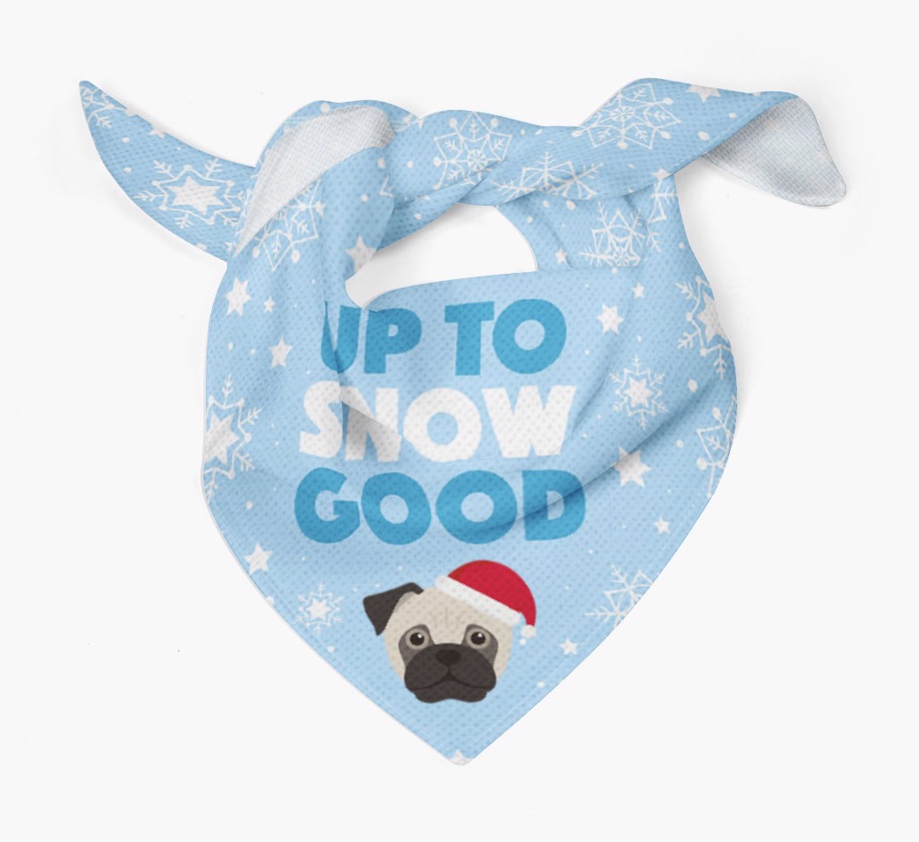 Up to Snow Good: Personalized {breedFullName} Bandana