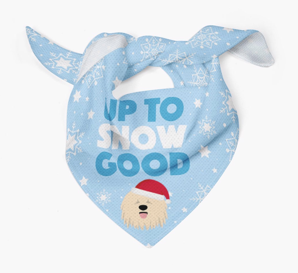 Up to Snow Good: Personalized {breedFullName} Bandana