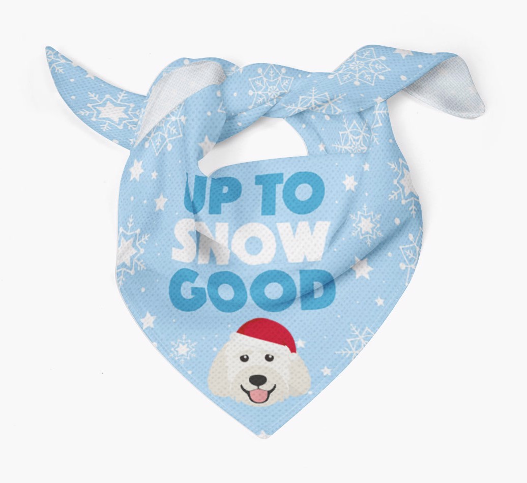 Up to Snow Good: Personalized {breedFullName} Bandana