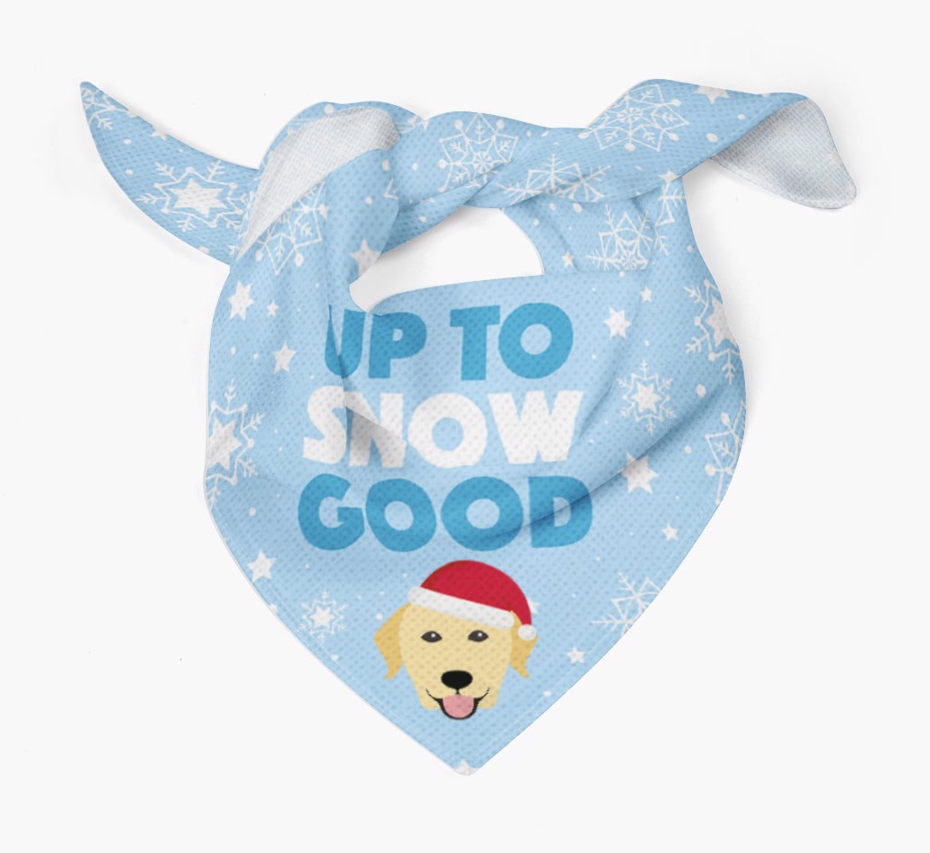 Up to Snow Good: Personalized {breedFullName} Bandana