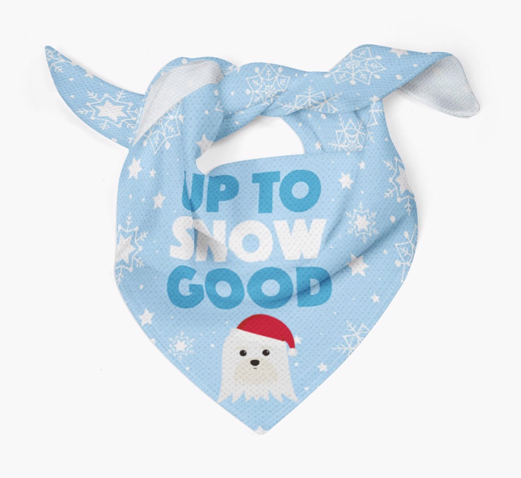 Up to Snow Good: Personalized {breedFullName} Bandana