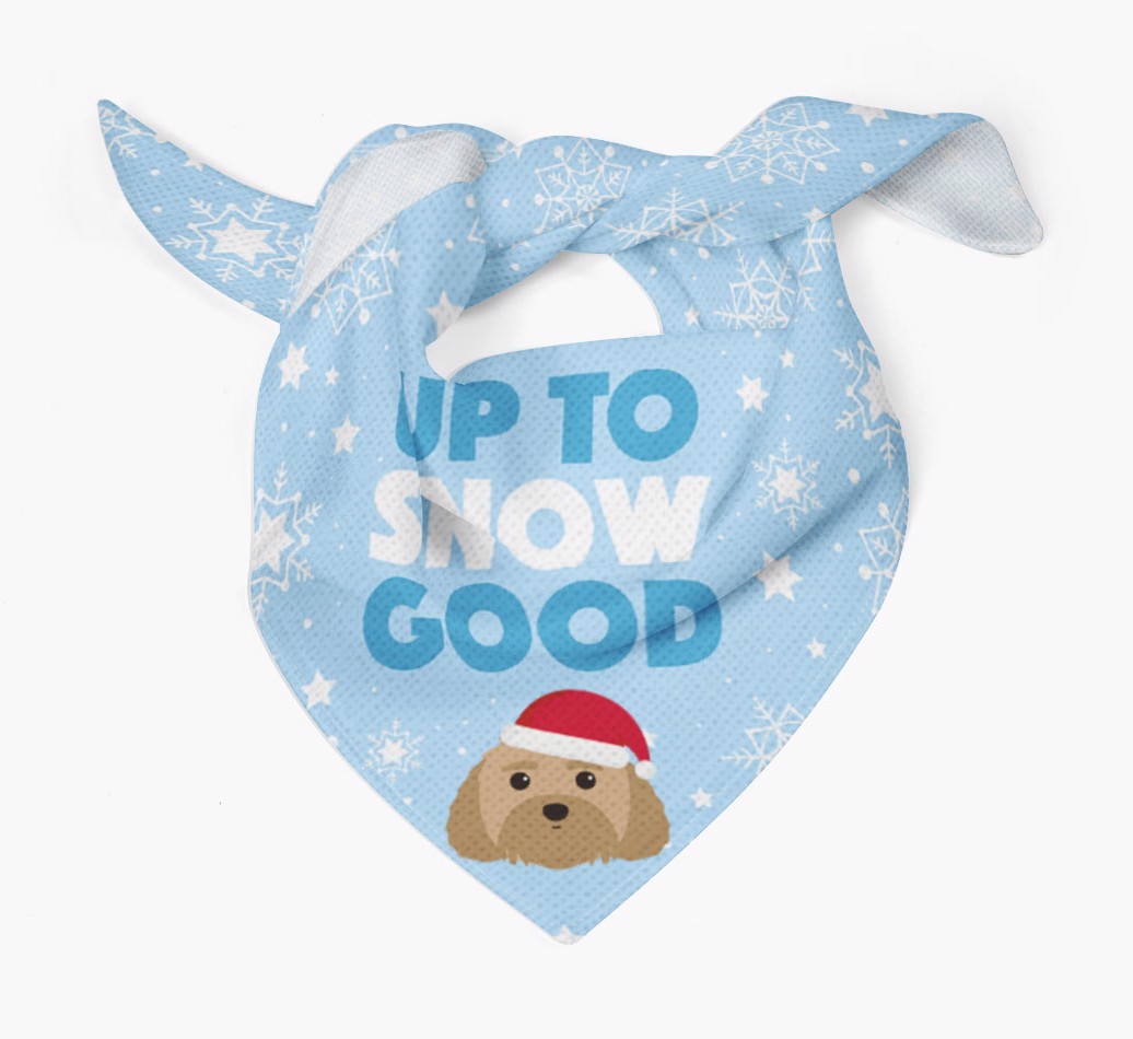 Up to Snow Good: Personalized {breedFullName} Bandana