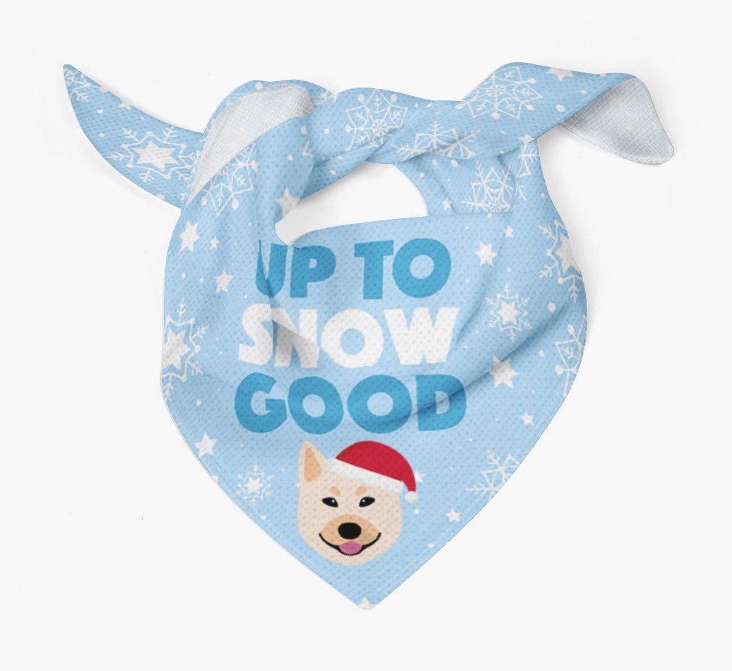Up to Snow Good: Personalized {breedFullName} Bandana