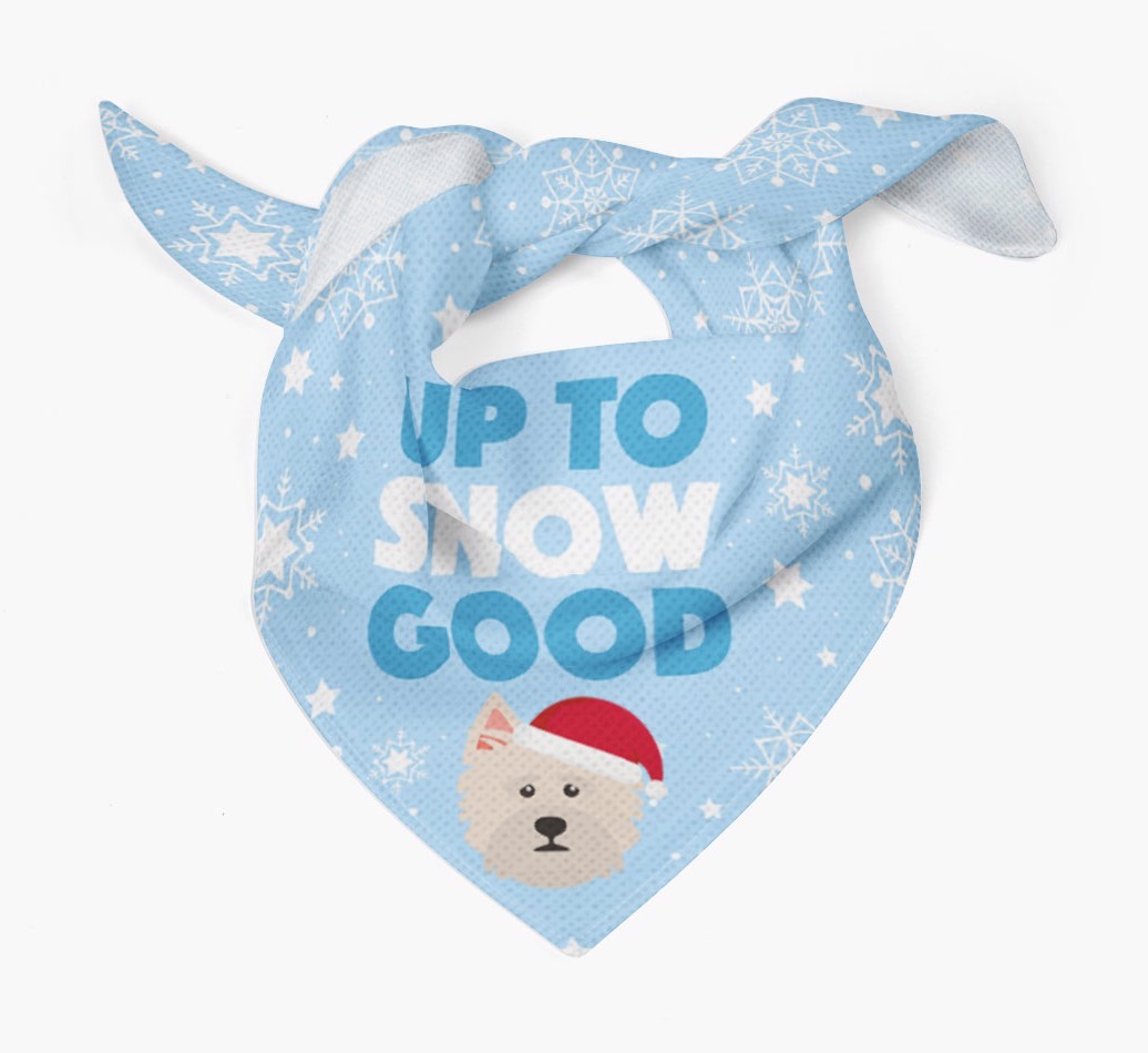 Up to Snow Good: Personalized {breedFullName} Bandana