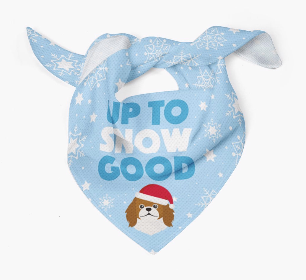 Up to Snow Good: Personalized {breedFullName} Bandana