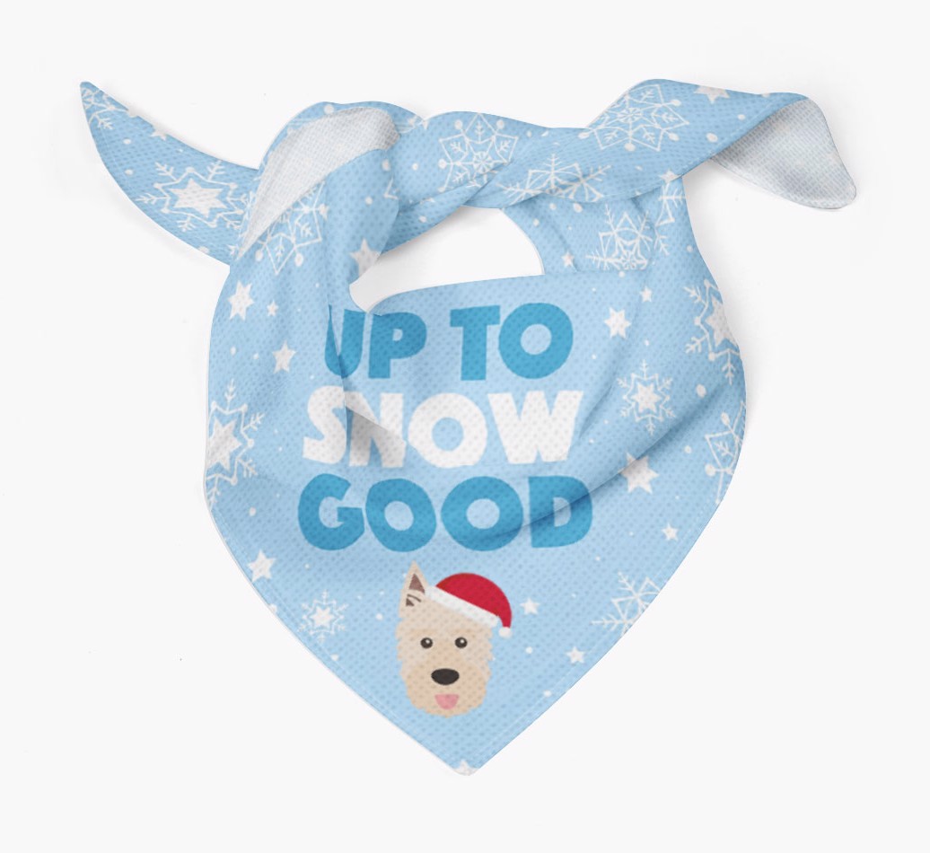 Up to Snow Good: Personalized {breedFullName} Bandana