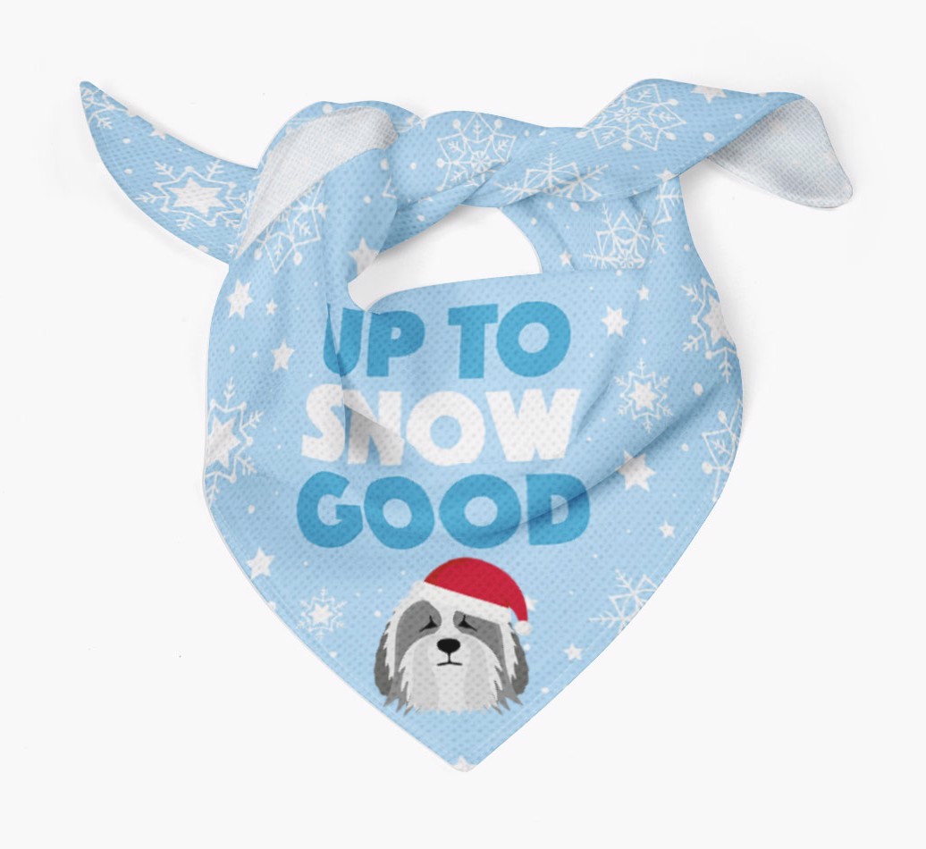 Up to Snow Good: Personalized {breedFullName} Bandana