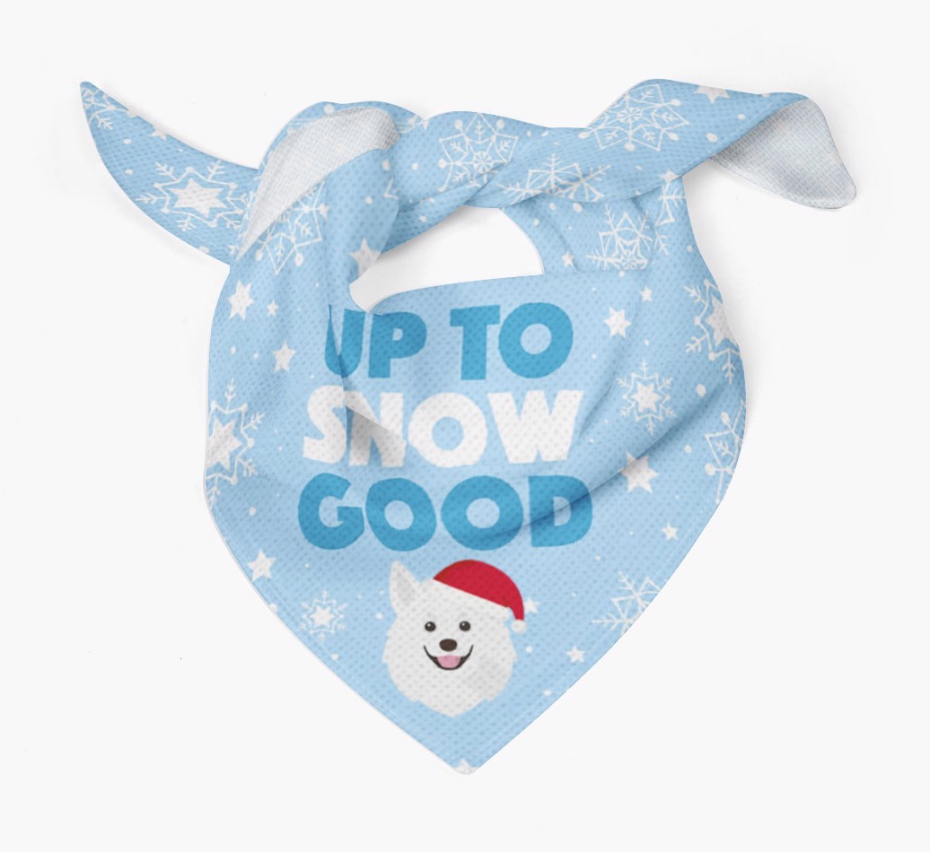 Up to Snow Good: Personalized {breedFullName} Bandana