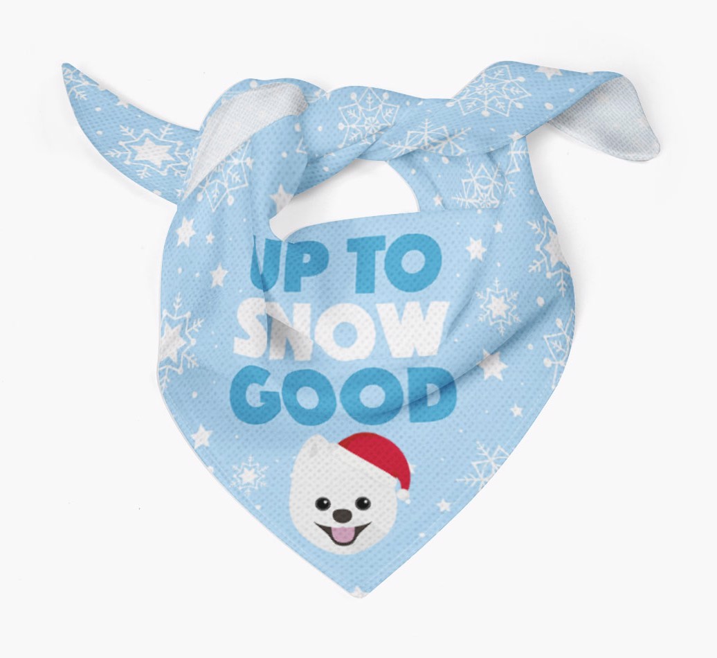 Up to Snow Good: Personalized {breedFullName} Bandana
