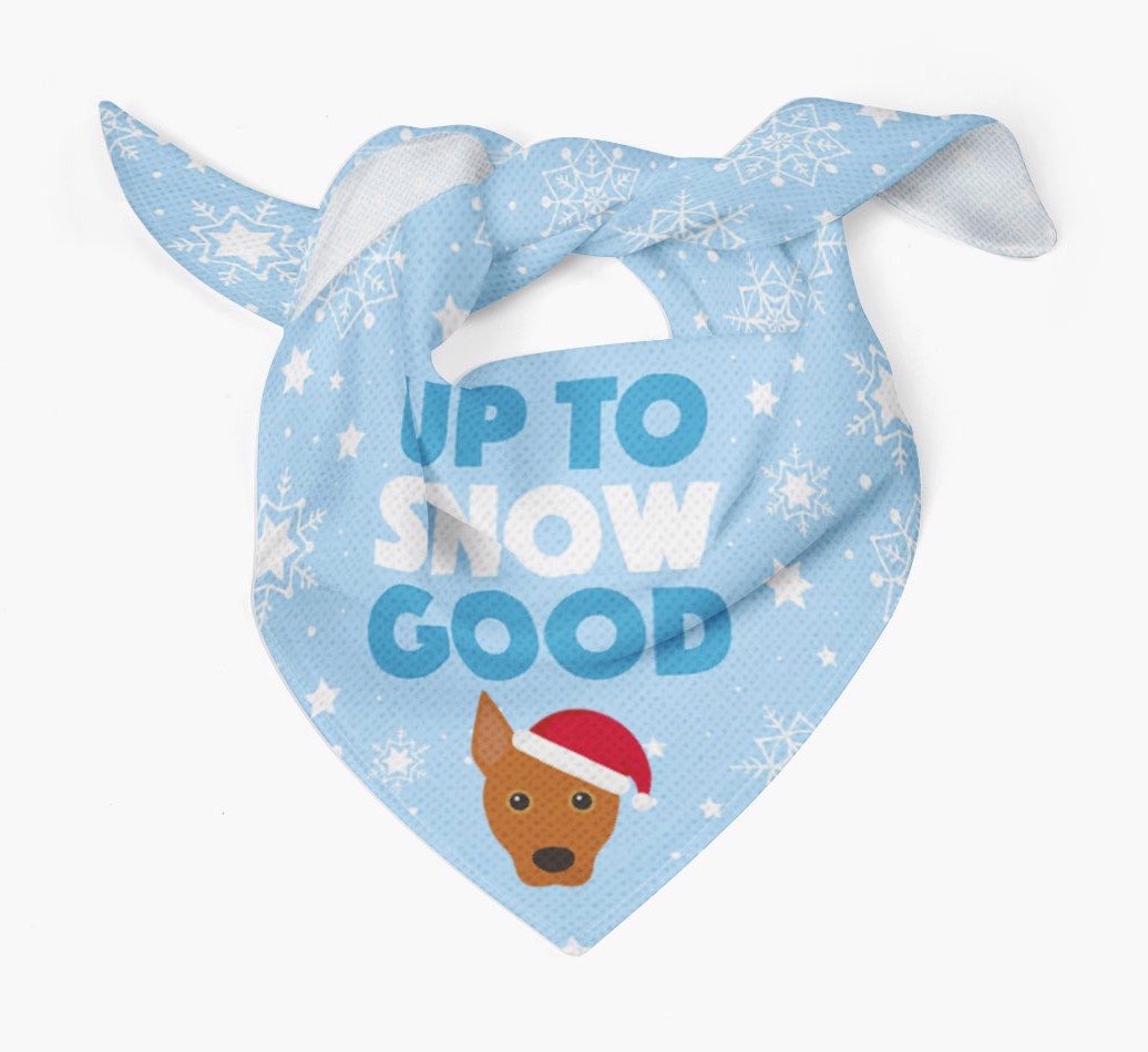 Up to Snow Good: Personalized {breedFullName} Bandana