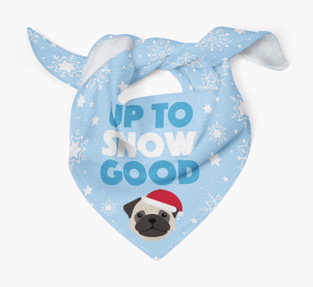 Up to Snow Good: Personalized {breedFullName} Bandana