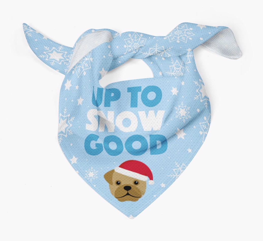 Up to Snow Good: Personalized {breedFullName} Bandana