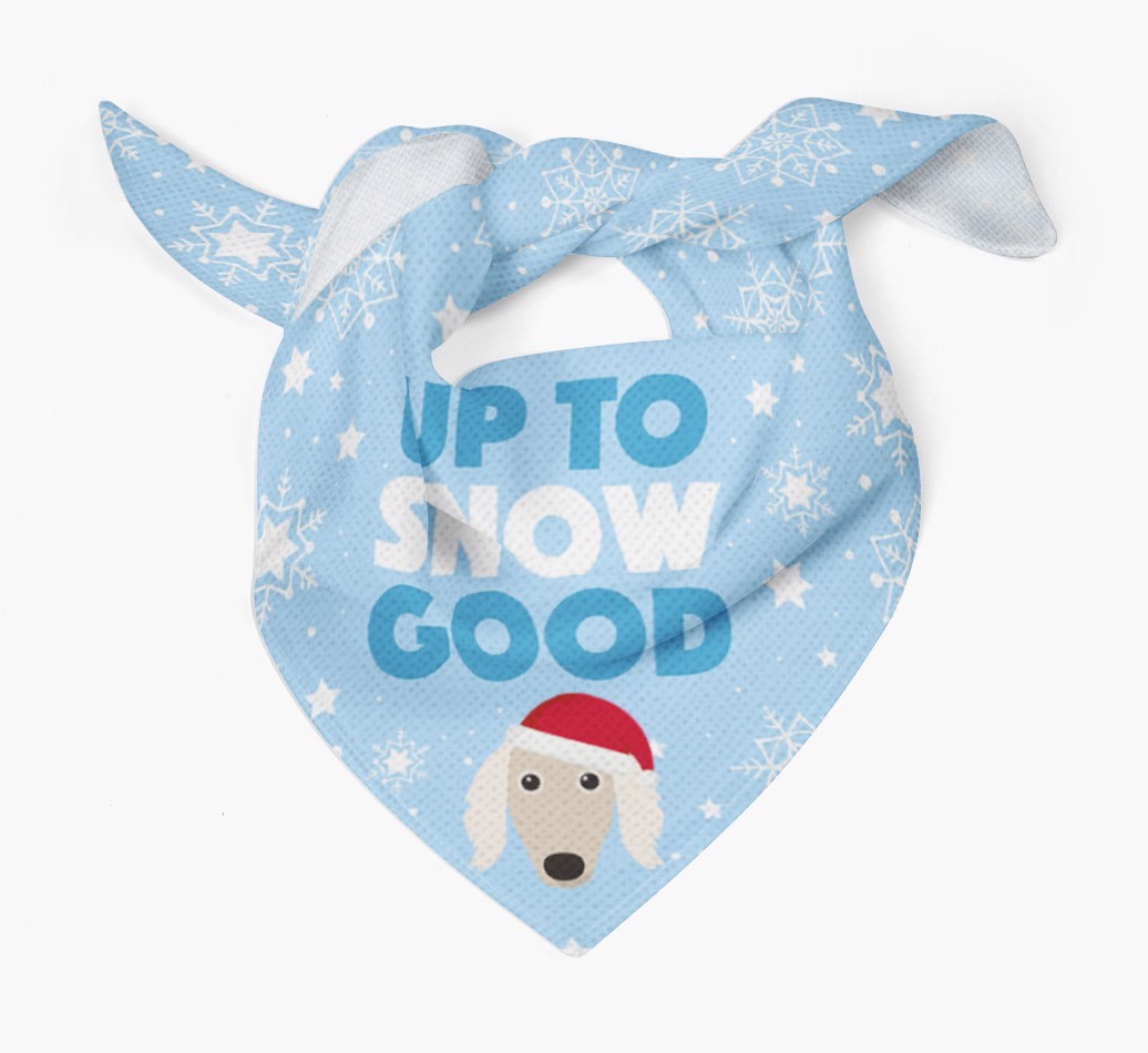 Up to Snow Good: Personalized {breedFullName} Bandana