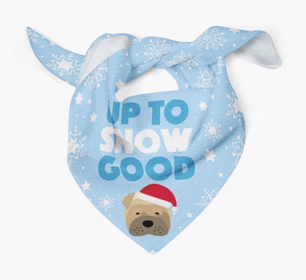 Up to Snow Good: Personalised {breedFullName} Bandana