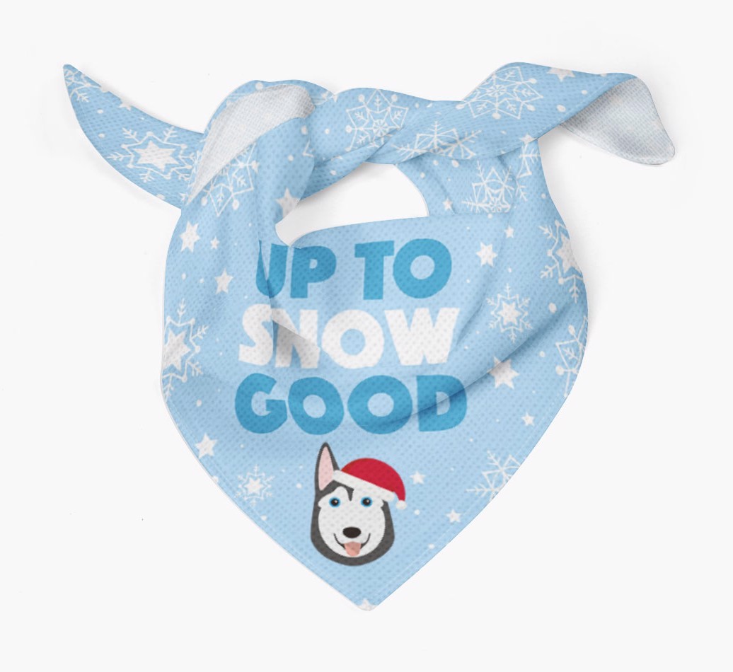 Up to Snow Good: Personalized {breedFullName} Bandana