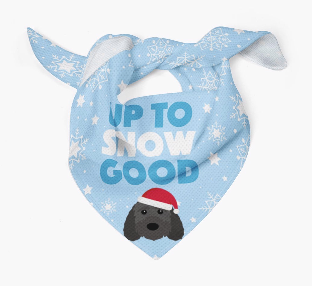 Up to Snow Good: Personalized {breedFullName} Bandana