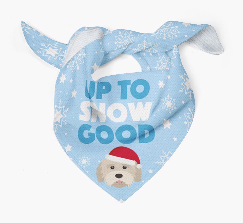 Up to Snow Good: Personalised {breedFullName} Bandana