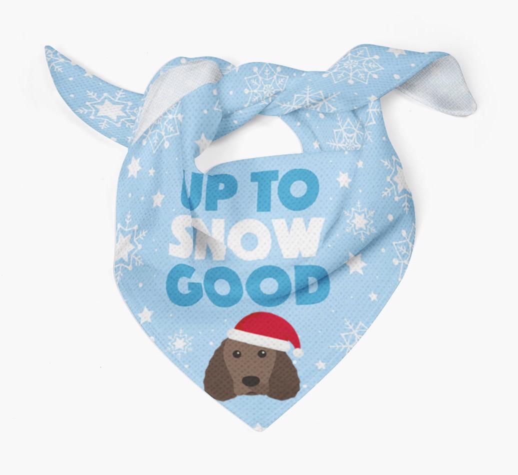 Up to Snow Good: Personalized {breedFullName} Bandana