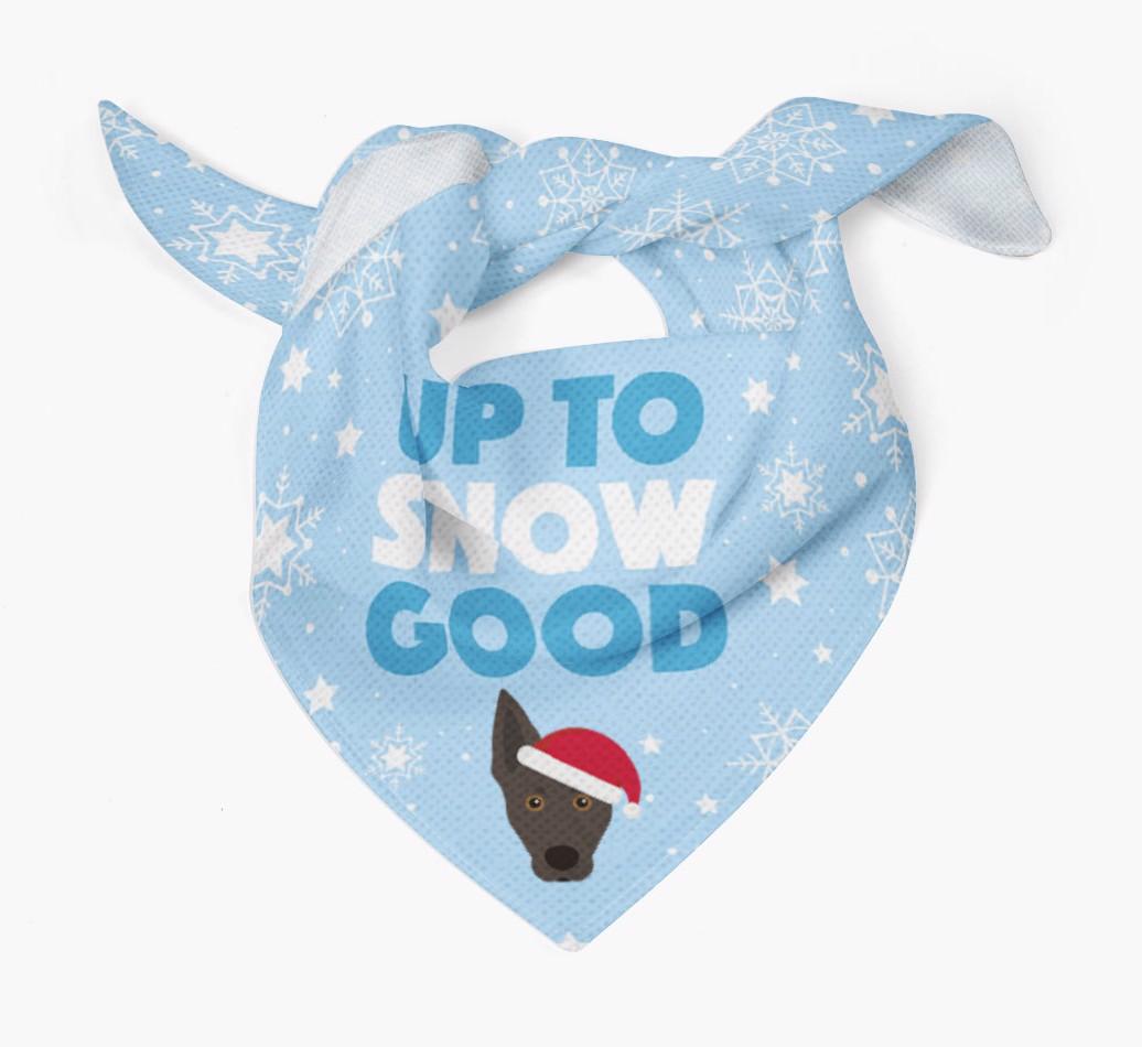 Up to Snow Good: Personalized {breedFullName} Bandana