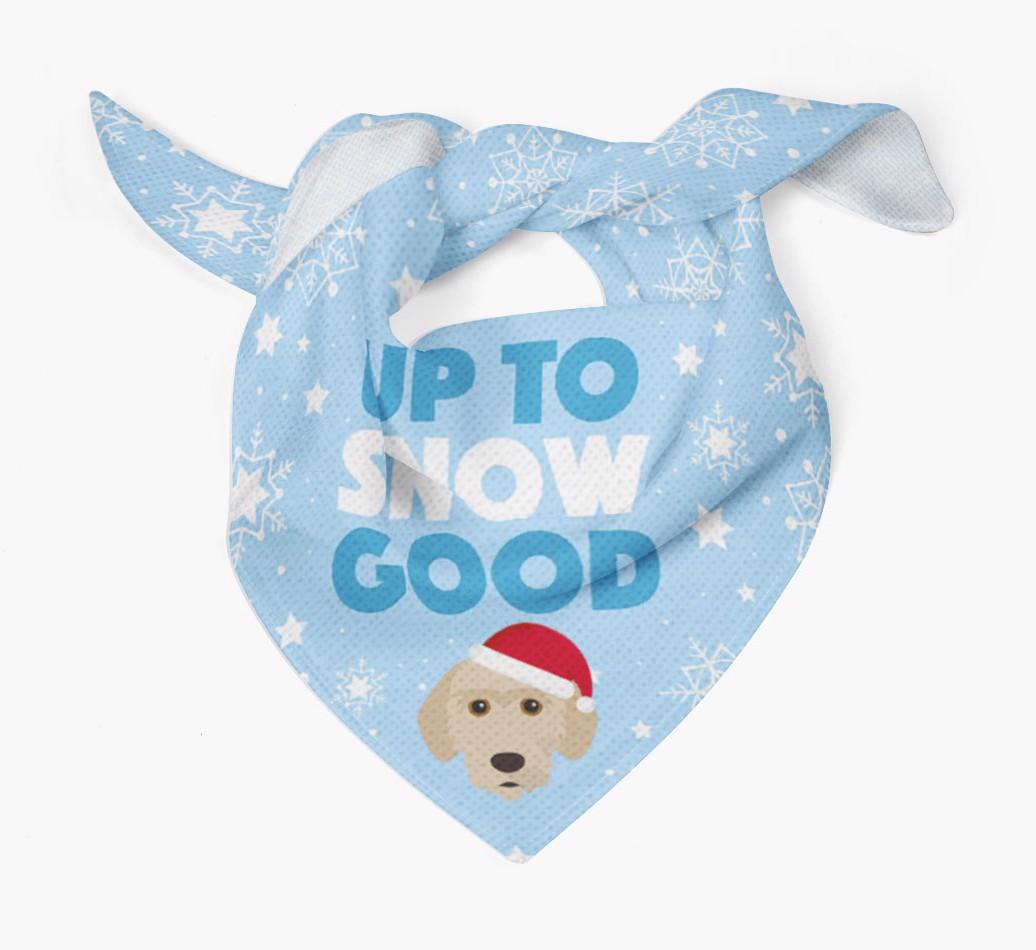 Up to Snow Good: Personalized {breedFullName} Bandana