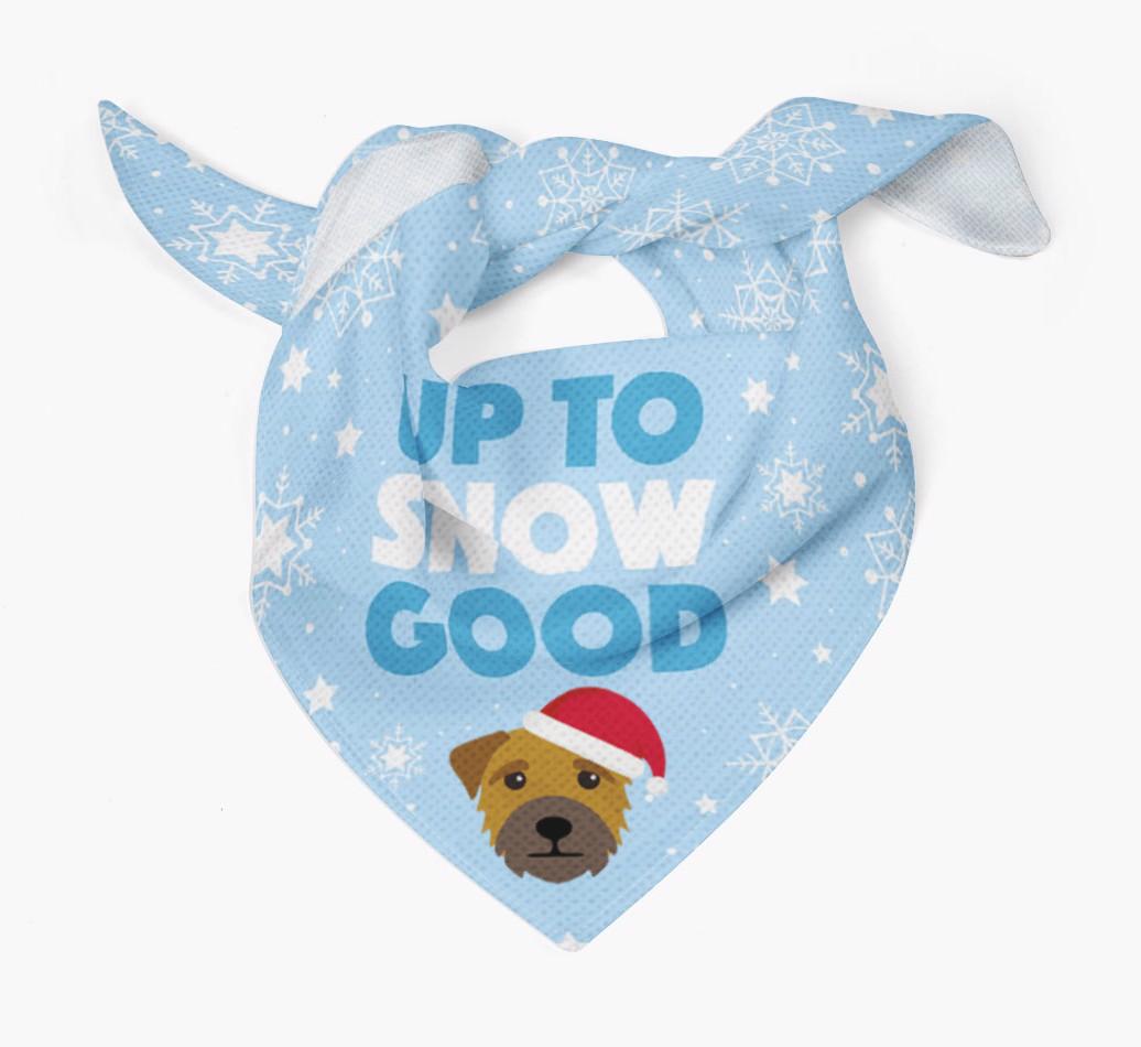 Up to Snow Good: Personalized {breedFullName} Bandana