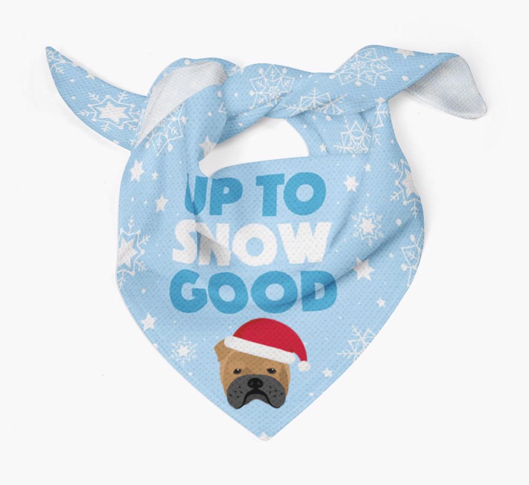 Up to Snow Good: Personalized {breedFullName} Bandana