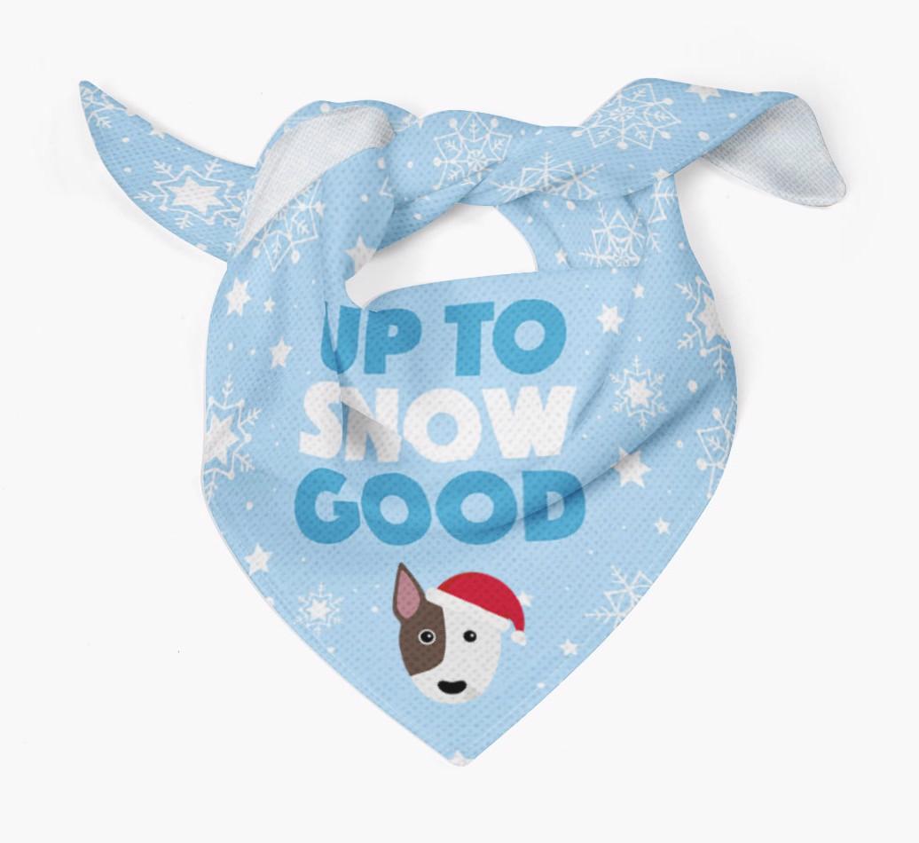 Up to Snow Good: Personalized {breedFullName} Bandana