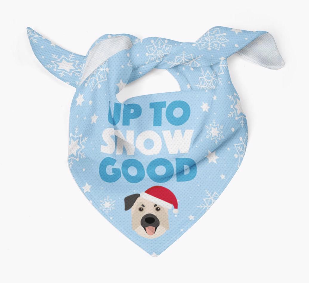Up to Snow Good: Personalized {breedFullName} Bandana