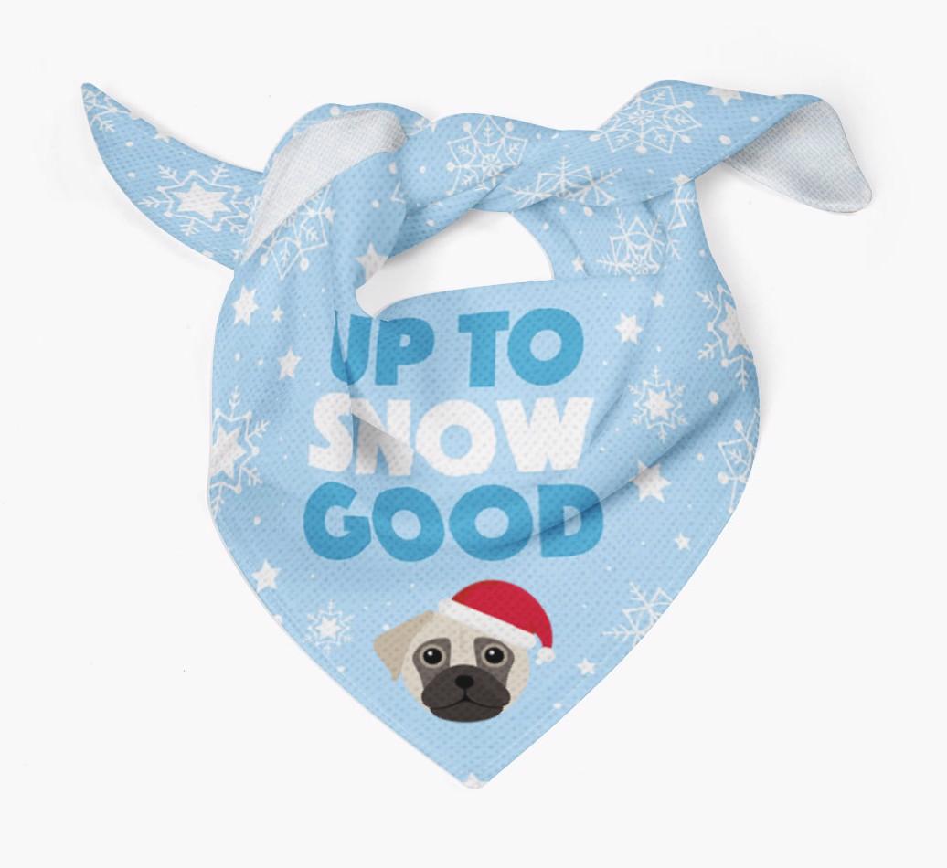 Up to Snow Good: Personalized {breedFullName} Bandana