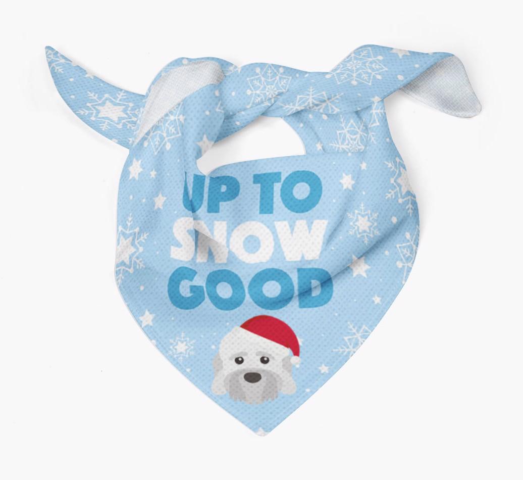 Up to Snow Good: Personalized {breedFullName} Bandana