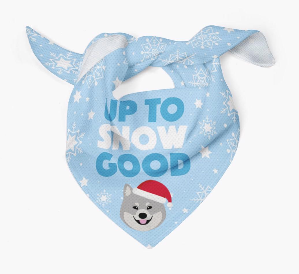 Up to Snow Good: Personalized {breedFullName} Bandana
