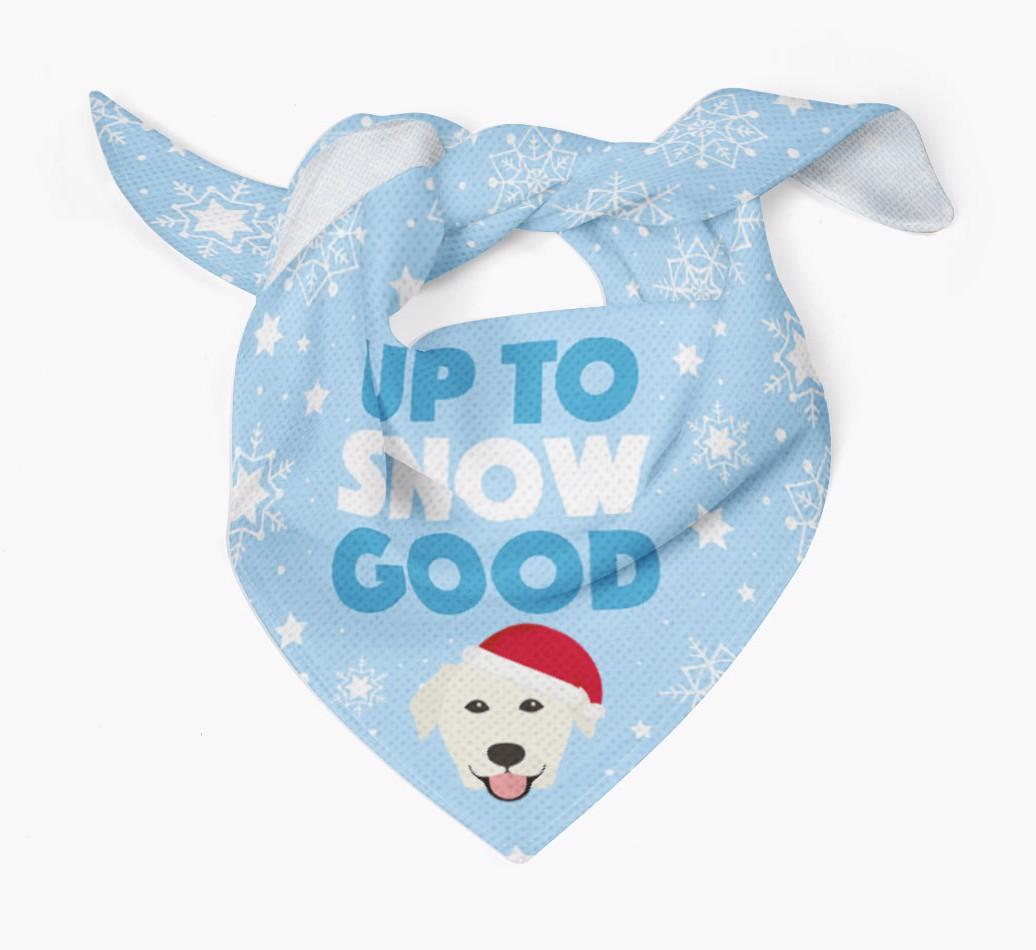 Up to Snow Good: Personalized {breedFullName} Bandana