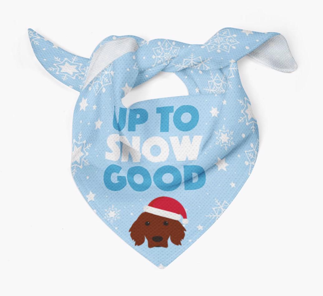 Up to Snow Good: Personalized {breedFullName} Bandana