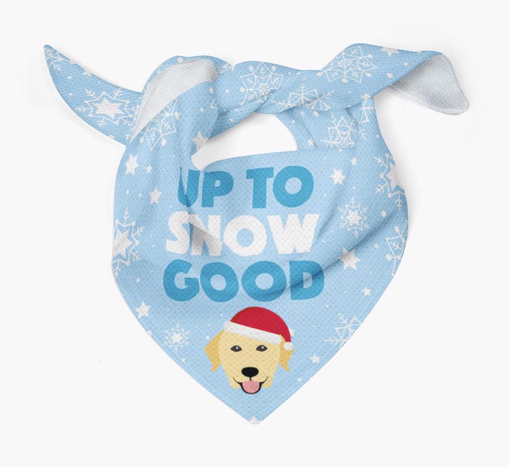 Up to Snow Good: Personalized {breedFullName} Bandana