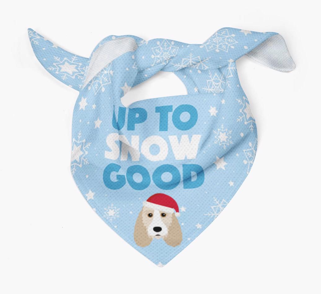 Up to Snow Good: Personalized {breedFullName} Bandana