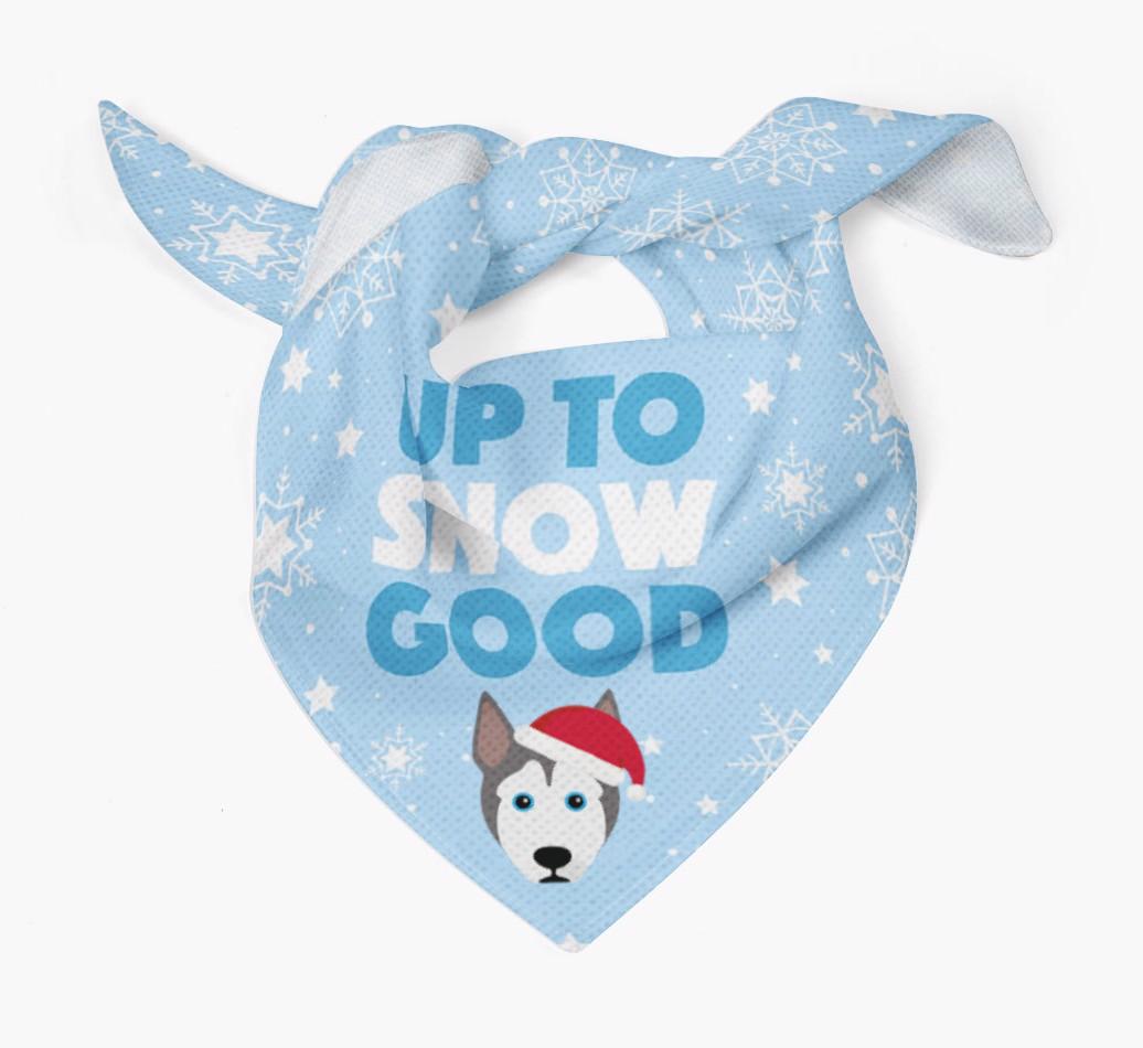 Up to Snow Good: Personalized {breedFullName} Bandana