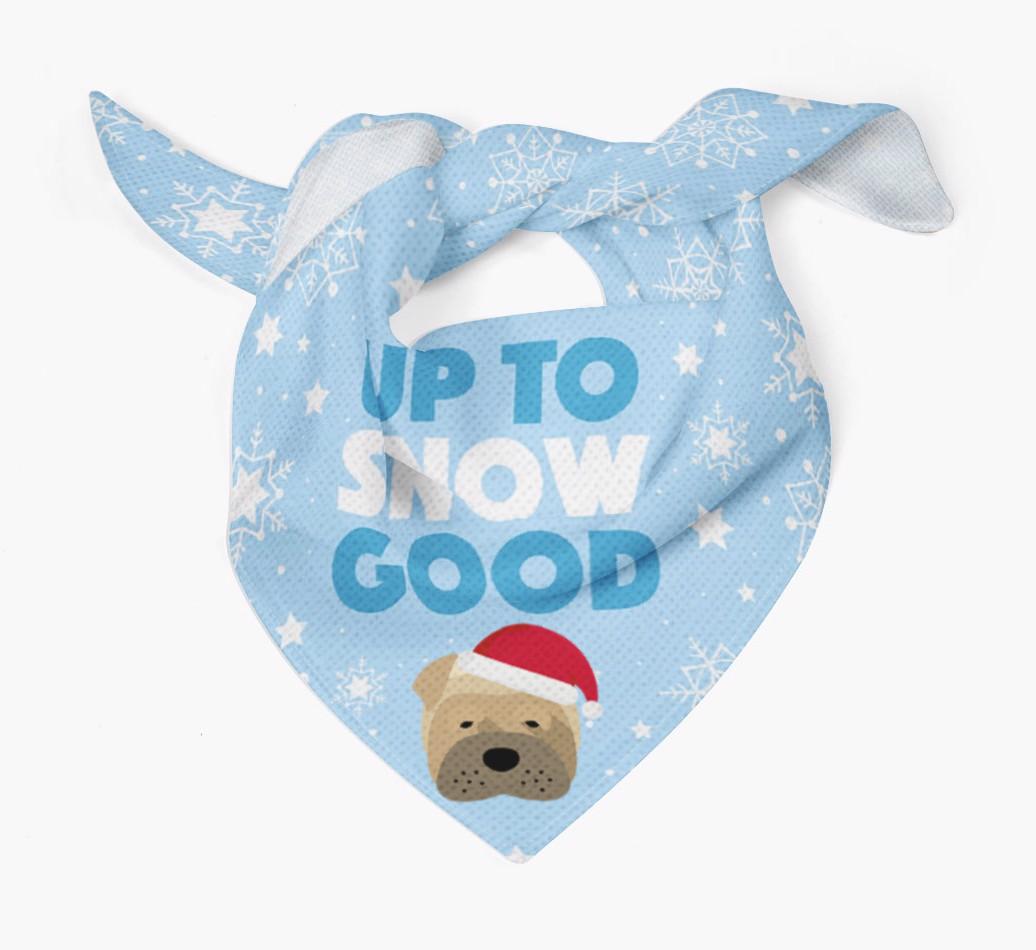 Up to Snow Good: Personalized {breedFullName} Bandana