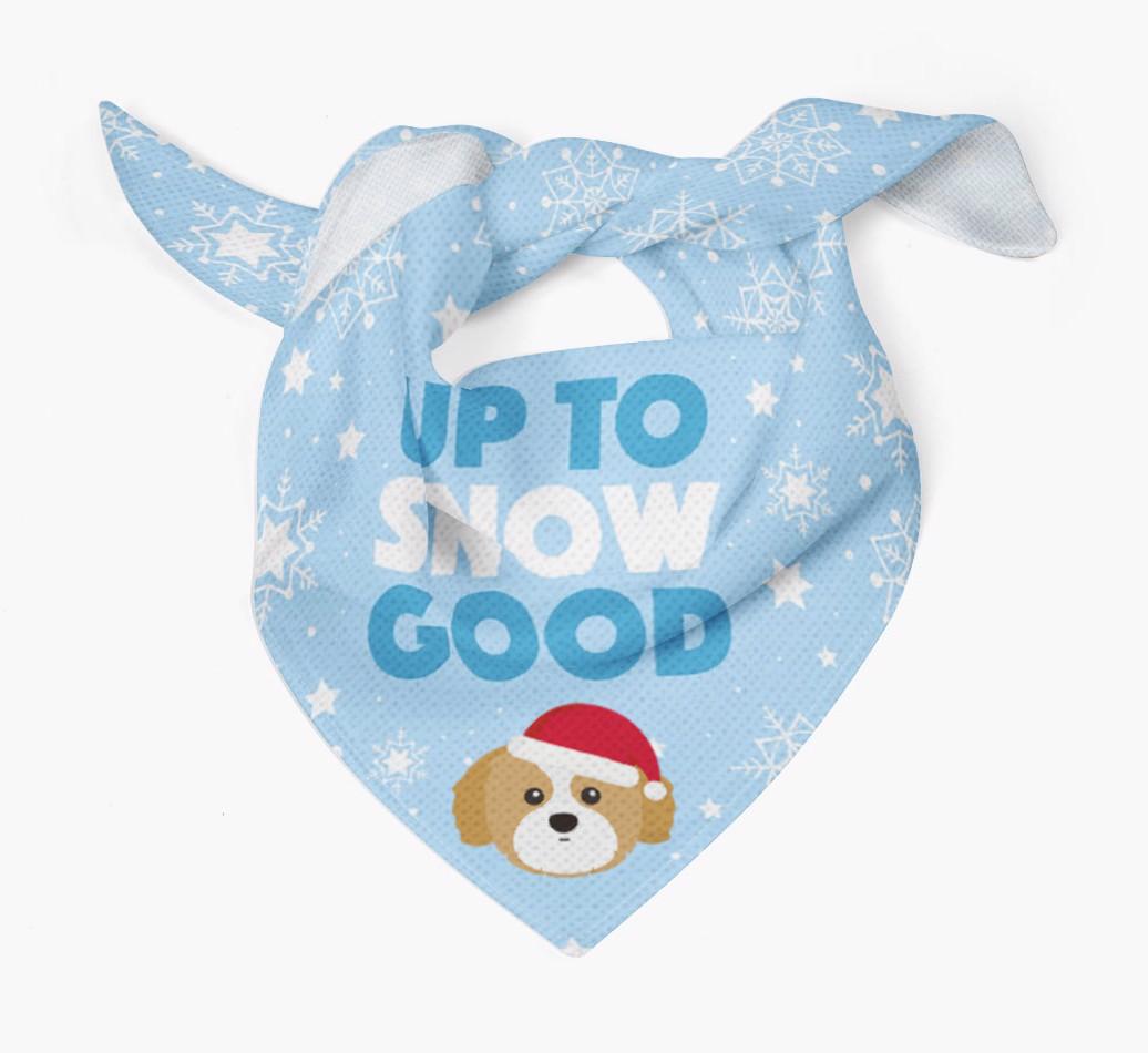 Up to Snow Good: Personalized {breedFullName} Bandana