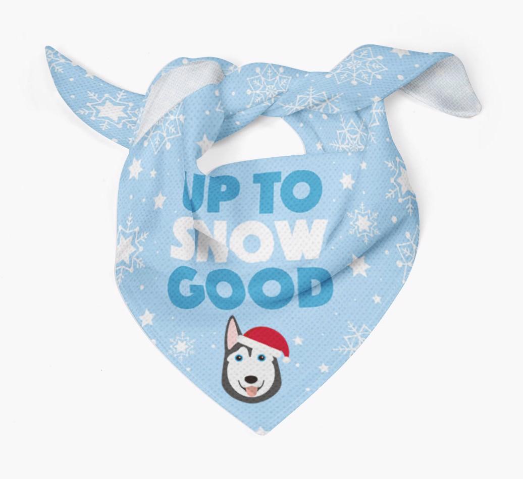 Up to Snow Good: Personalized {breedFullName} Bandana
