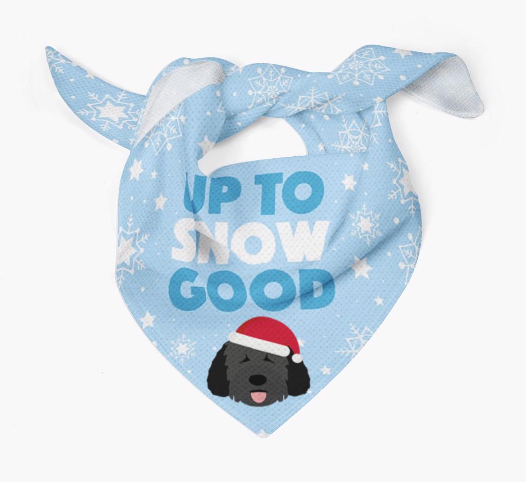 Up to Snow Good: Personalized {breedFullName} Bandana