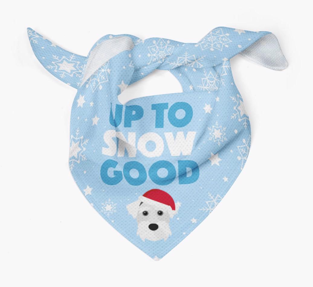 Up to Snow Good: Personalized {breedFullName} Bandana