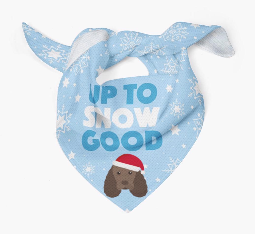 Up to Snow Good: Personalized {breedFullName} Bandana