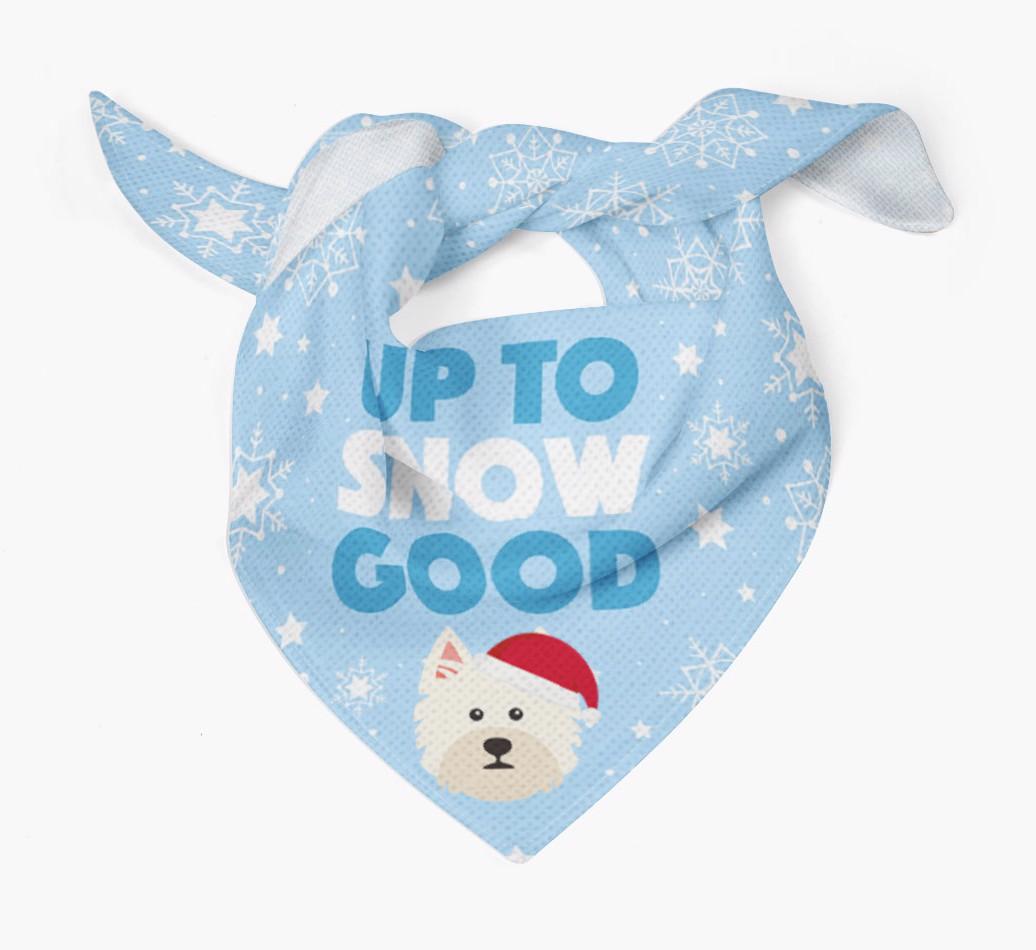 Up to Snow Good: Personalized {breedFullName} Bandana