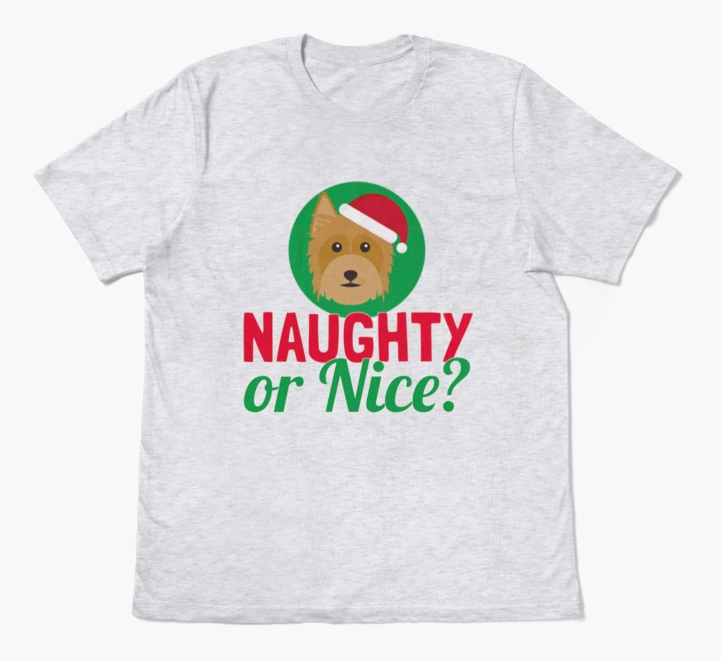 'Naughty or Nice?' - Personalized {breedFullName} Adult T-Shirt