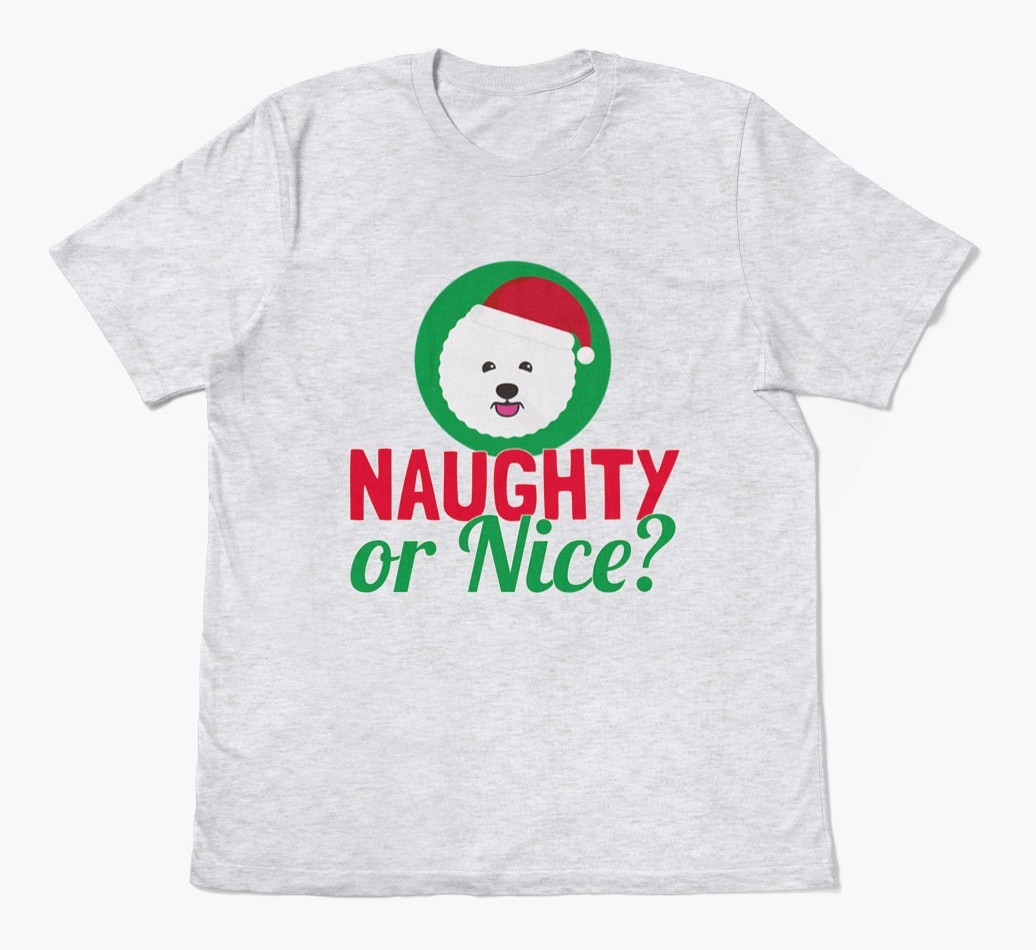 'Naughty or Nice?' - Personalised {breedFullName} Adult T-Shirt