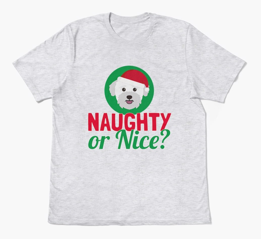 'Naughty or Nice?' - Personalised {breedFullName} Adult T-Shirt