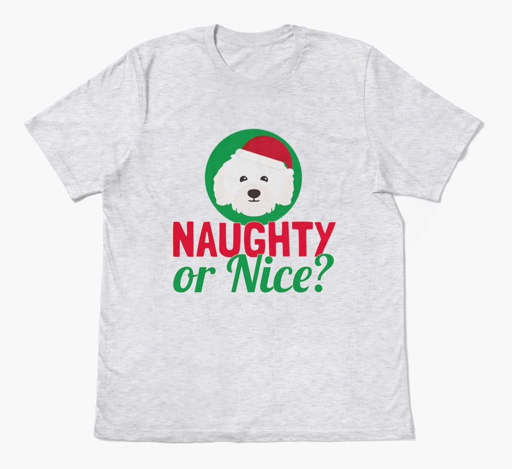 'Naughty or Nice?' - Personalised {breedFullName} Adult T-Shirt