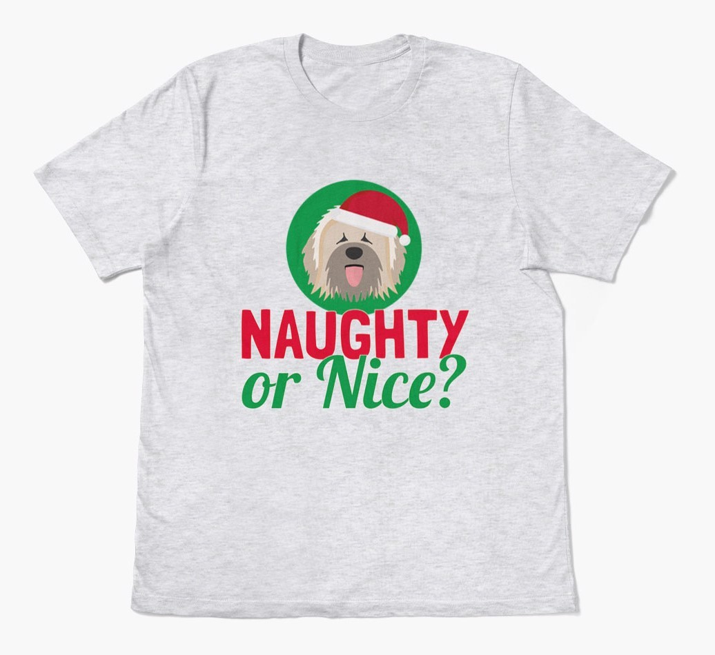 'Naughty or Nice?' - Personalized {breedFullName} Adult T-Shirt