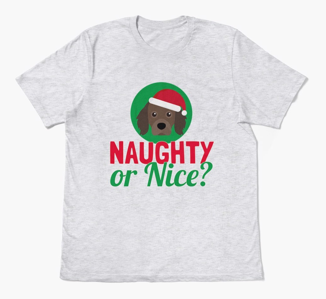 'Naughty or Nice?' - Personalised {breedFullName} Adult T-Shirt