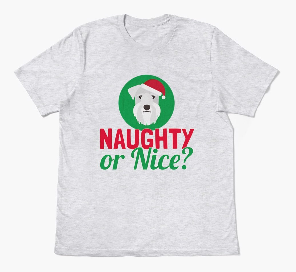 'Naughty or Nice?' - Personalized {breedFullName} Adult T-Shirt